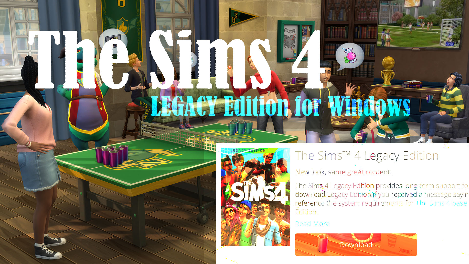 De Sims 4 Legacy Edition is nu beschikbaar op Origin - Town of Plumbobs