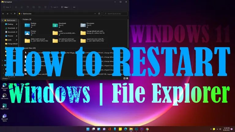 How to Restart Windows Explorer on Windows 11 | File Explorer