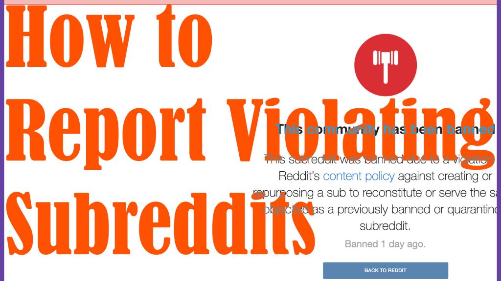 howto report a subreddit on reddit 2021