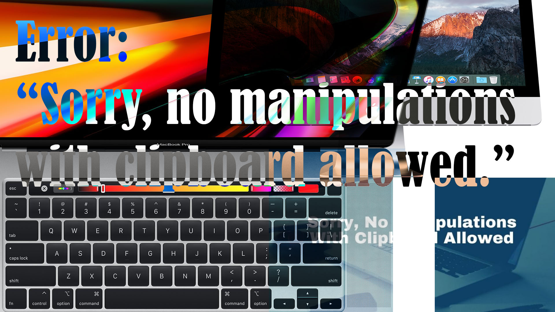 How to Fix “Sorry, No Manipulations with Clipboard Allowed” error on Mac