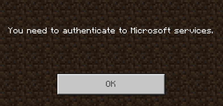 you need to authenticate to Microsoft services