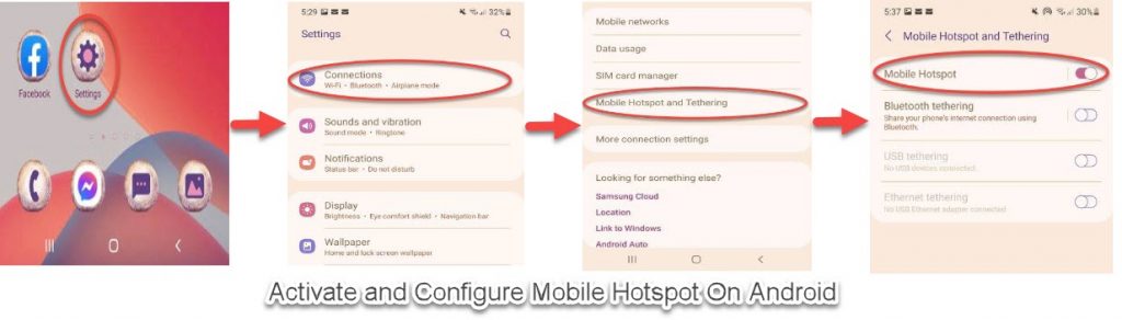 Activate and Configure Mobile Hotspot On Android