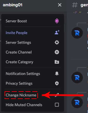 Change Nickname