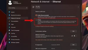 How to Change Windows 11 Network from Public to Private