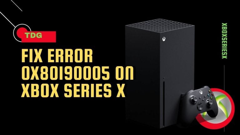 How To Fix Error 0x80190005 On Xbox Series X