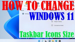 How to Change Taskbar Icons Size in Windows 11