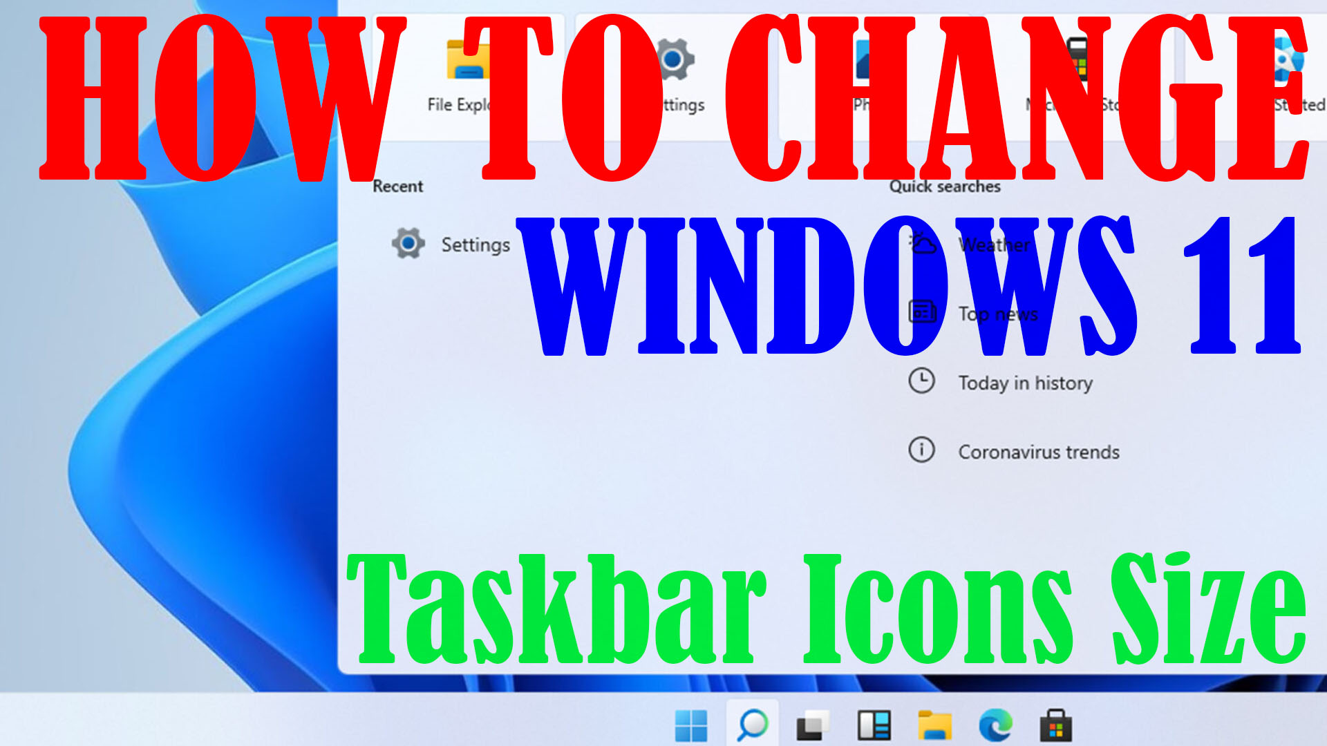 Windows 11 Taskbar Icon Size Change