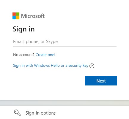 microsoft sign in