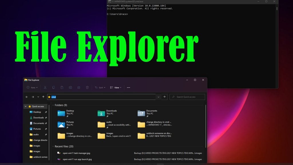 open win11 file explorer