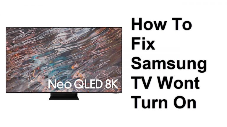 How To Fix Samsung TV Wont Turn On