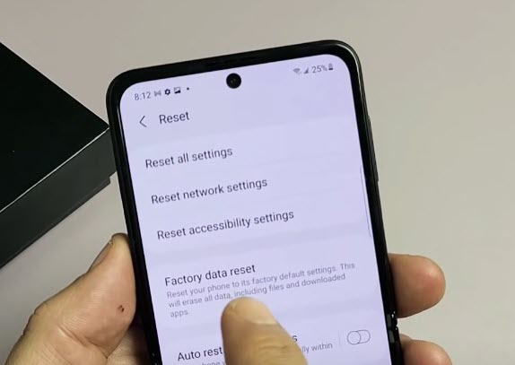 Reset the phone network settings