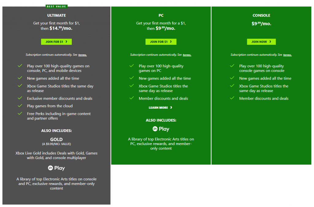 Difference Between Game Pass And Xbox Live