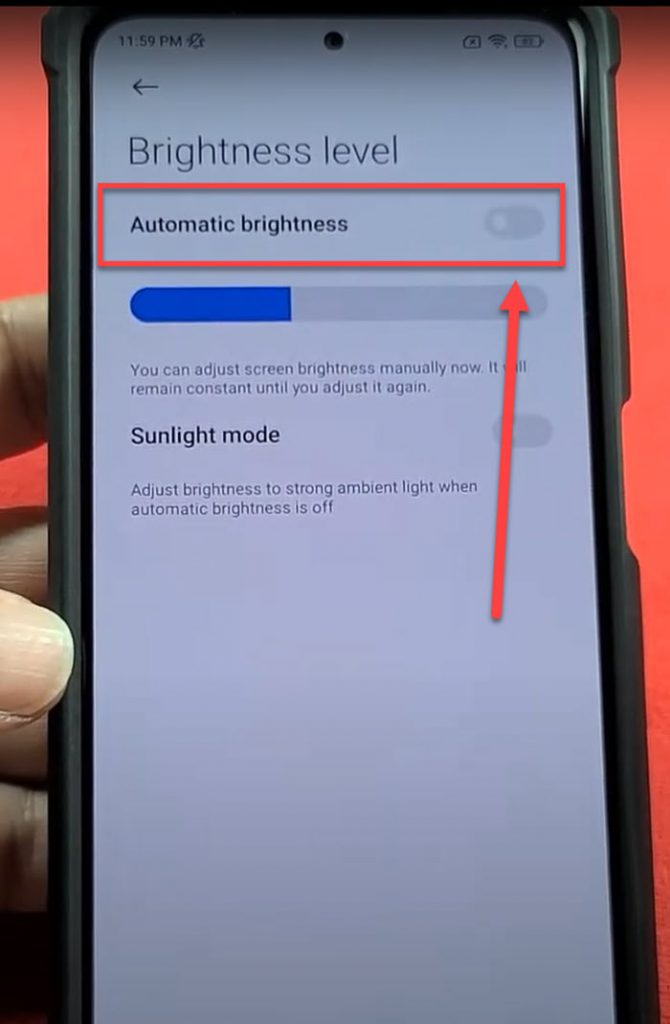 Adjust Screen Brightness settings