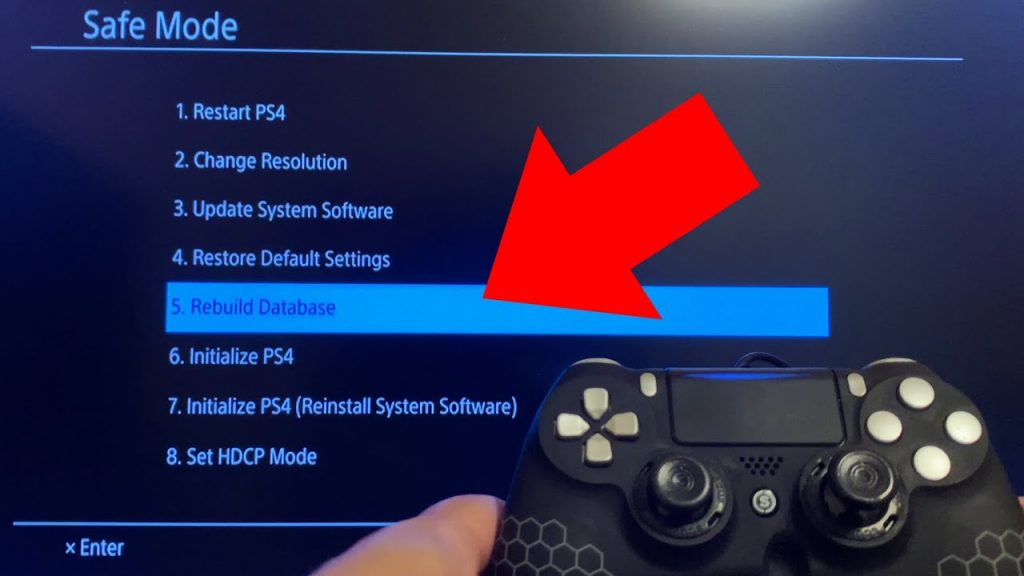 PS4 rebuild databse