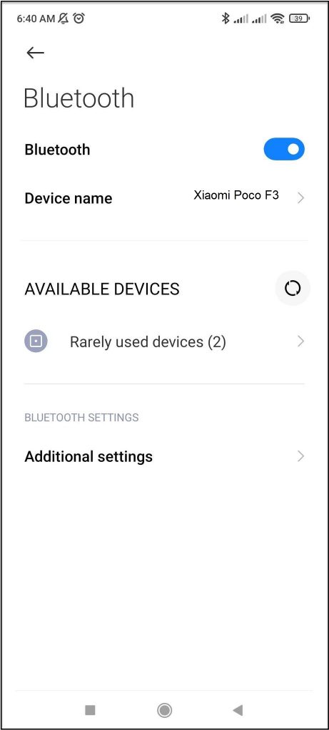 Bluetooth within range 2