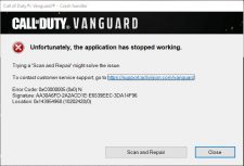 How To Fix COD Vanguard Error 0x00000000 (Application has stopped working)