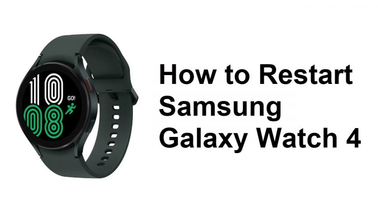 How to Restart Samsung Galaxy Watch 4