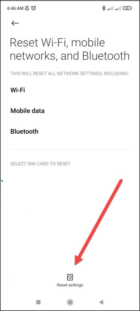 Reset Bluetooth Settings