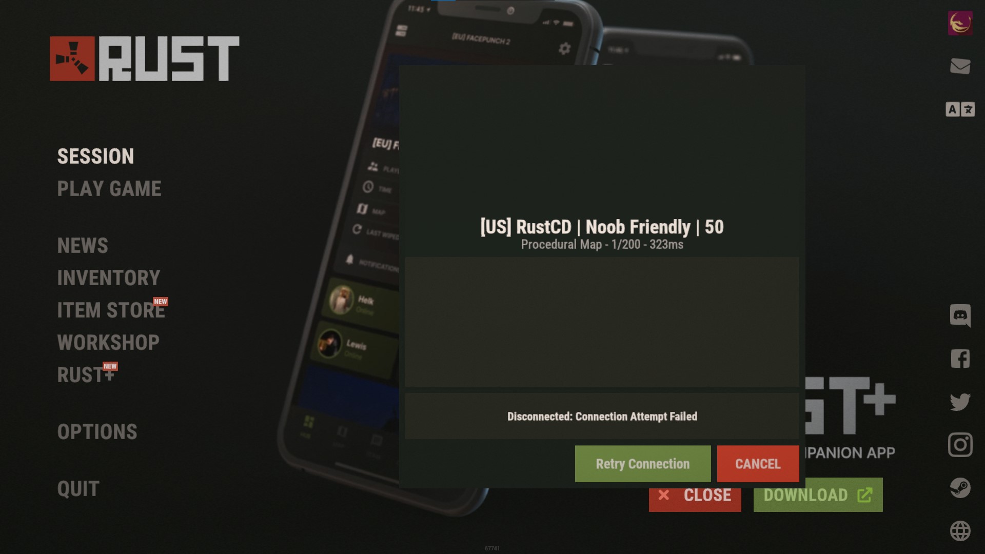 Rust disconnected steam auth game banned что делать