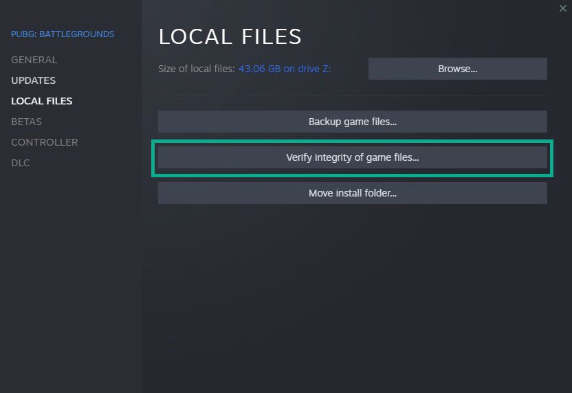 Fix 6: Repair local files