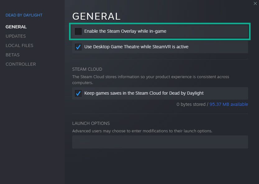 Solution 16: Disable steam overlay