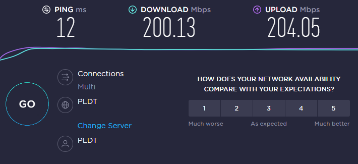 Check your internet connection