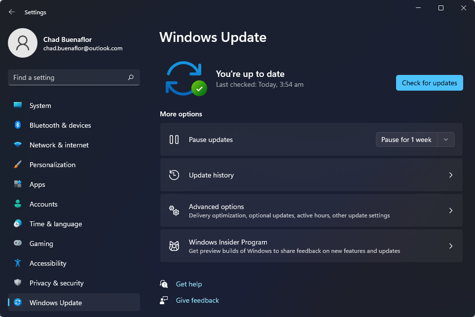 Update your Windows operating system