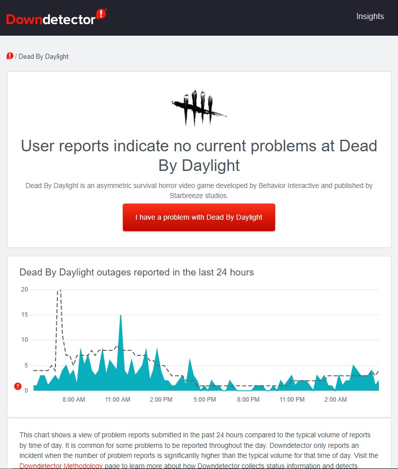 Method 3: Check Dead by Daylight Server