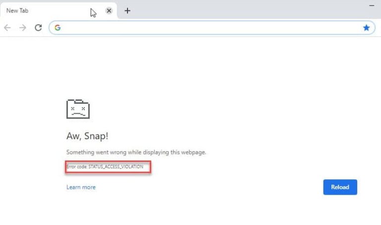 How To Fix Google Chrome STATUS_ACCESS_VIOLATION Error In 2022