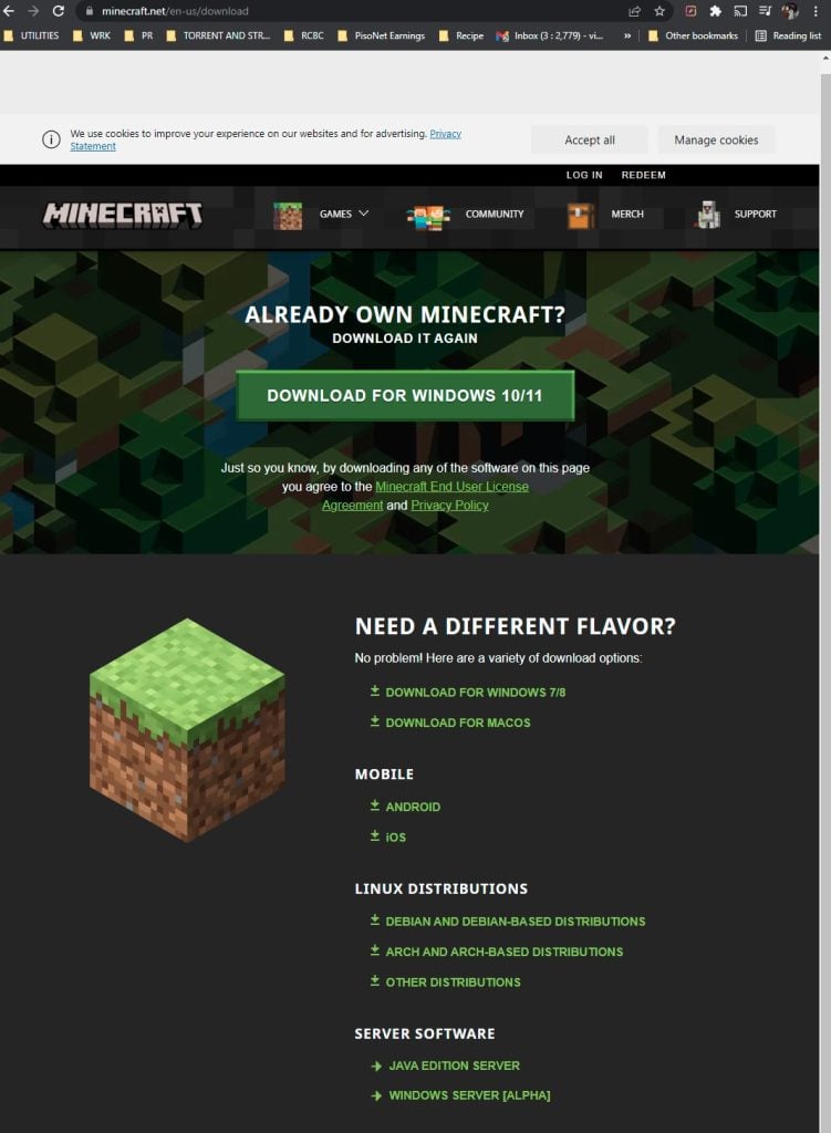 Download old minecraft launcher