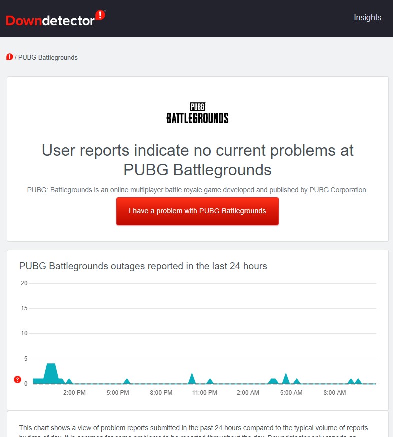 Method 3: Check PlayerUnknown's Battlegrounds server status