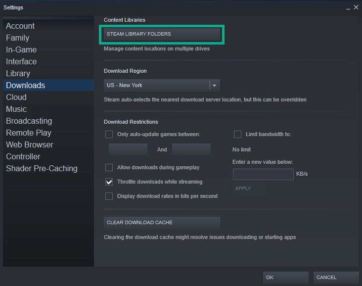 Method 9: Repair Steam library folder