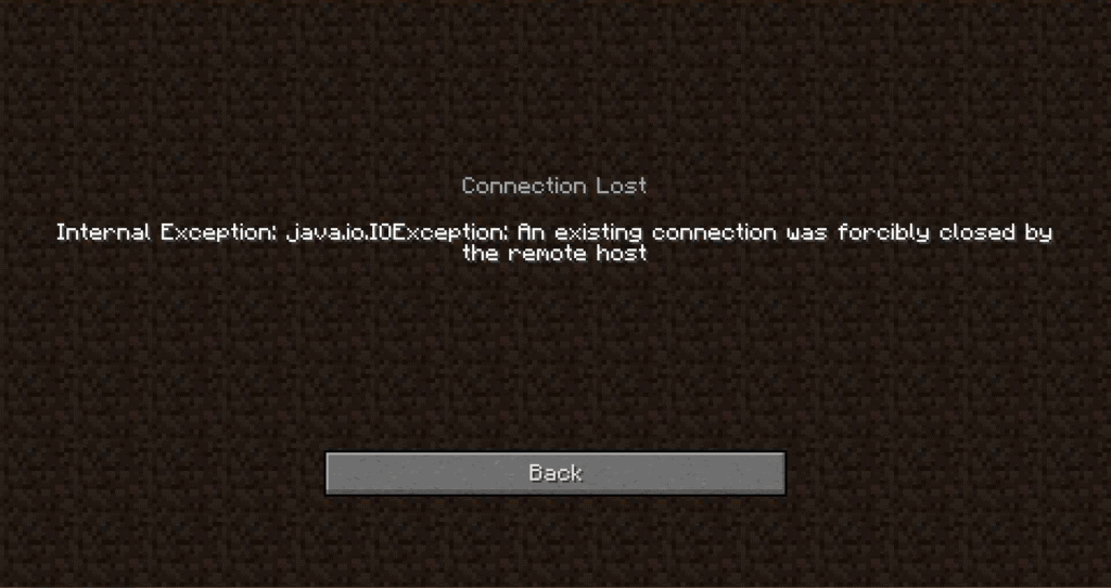 Minecraft error