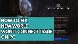 How To Fix New World Won’t Connect Issue on PC