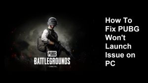 How To Fix PUBG Won’t Launch Issue on PC