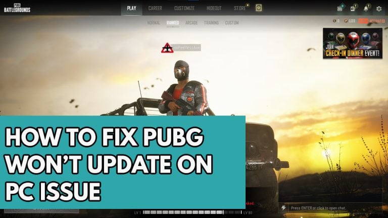 How to Fix PUBG Won't Update on PC Issue