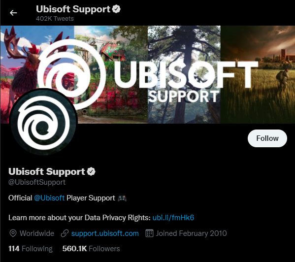 Ubisoft Twitter