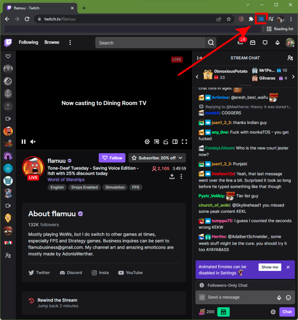 How to Cast Twitch to TV