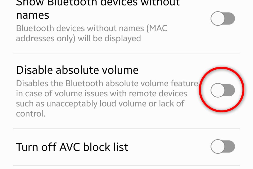 enable disable absolute volume galaxy s22 10