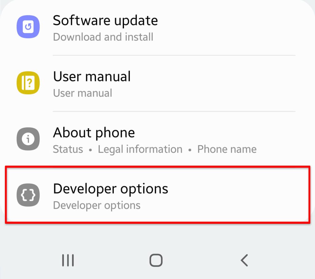 How to Enable Developer Options on Galaxy S22 Developer Mode