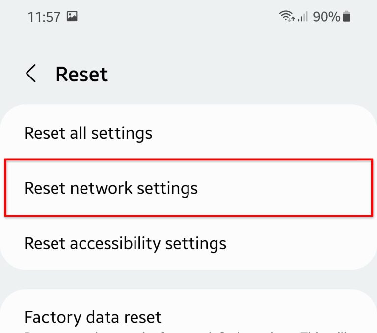 How To Reset Network Settings on Galaxy S22
