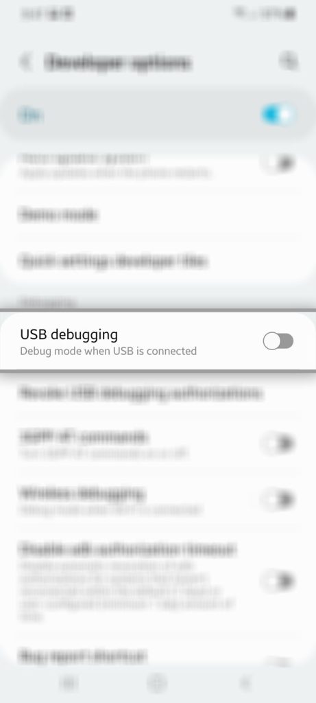 galaxy s22 usb debugging 7