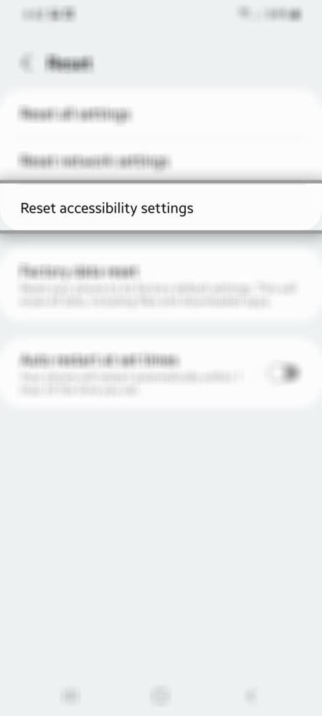 reset galaxy s22 accessibility settings 4