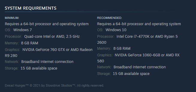 Method #1 System requirements