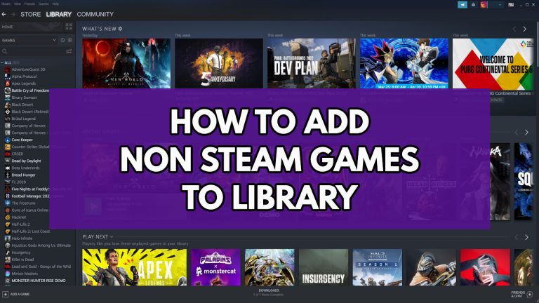 How To Add Non Steam Games To Library