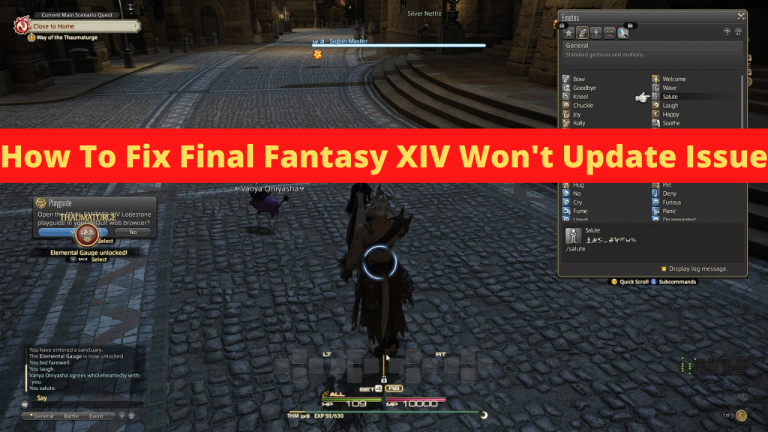 How To Fix Final Fantasy XIV Won't Update Issue