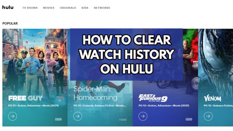 How to clear watch history on hulu