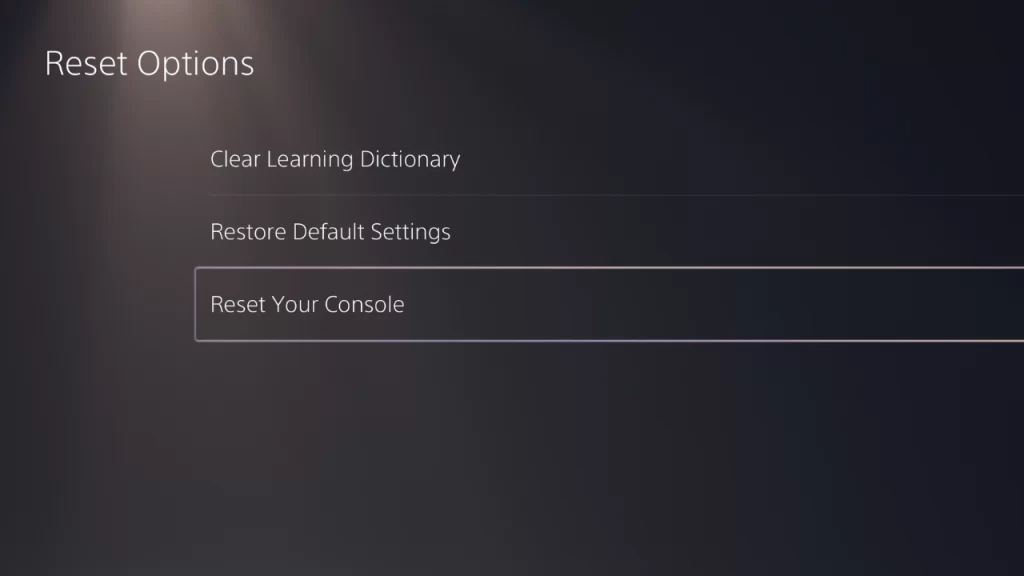 Initialize PS5 to Factory Settings