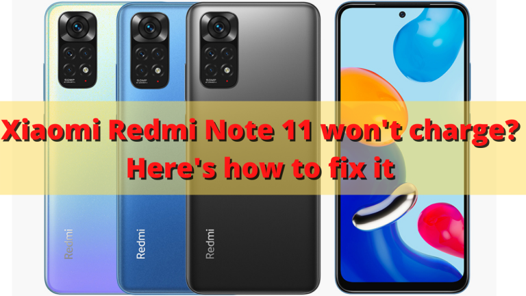 Xiaomi Redmi Note 11 won't charge