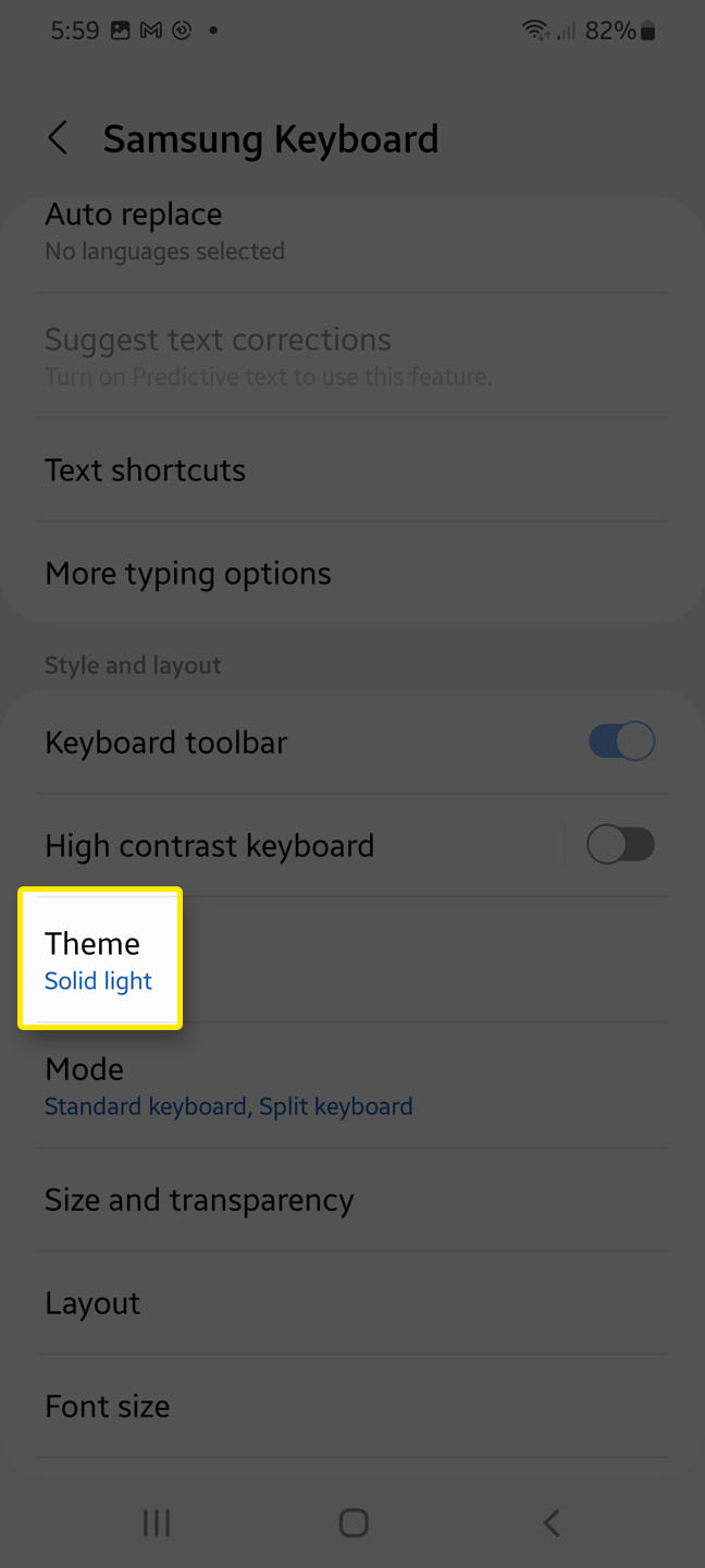 How To Change Samsung Keyboard Theme on Galaxy S22 The Droid Guy